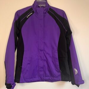 Sunice Zephal Womens M Vibrant Purple Black Ski Waterproof Jacket Stretch Zip Up